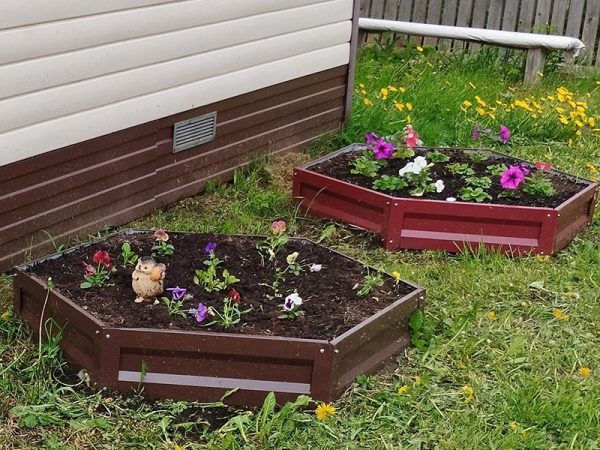 цветов2 Клумба шестигранная с полимерным покрытием (1 ярус) — изображение 2